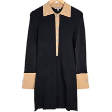 J. Crew Ribbed polo sweater-dress with jewel buttons S NWT