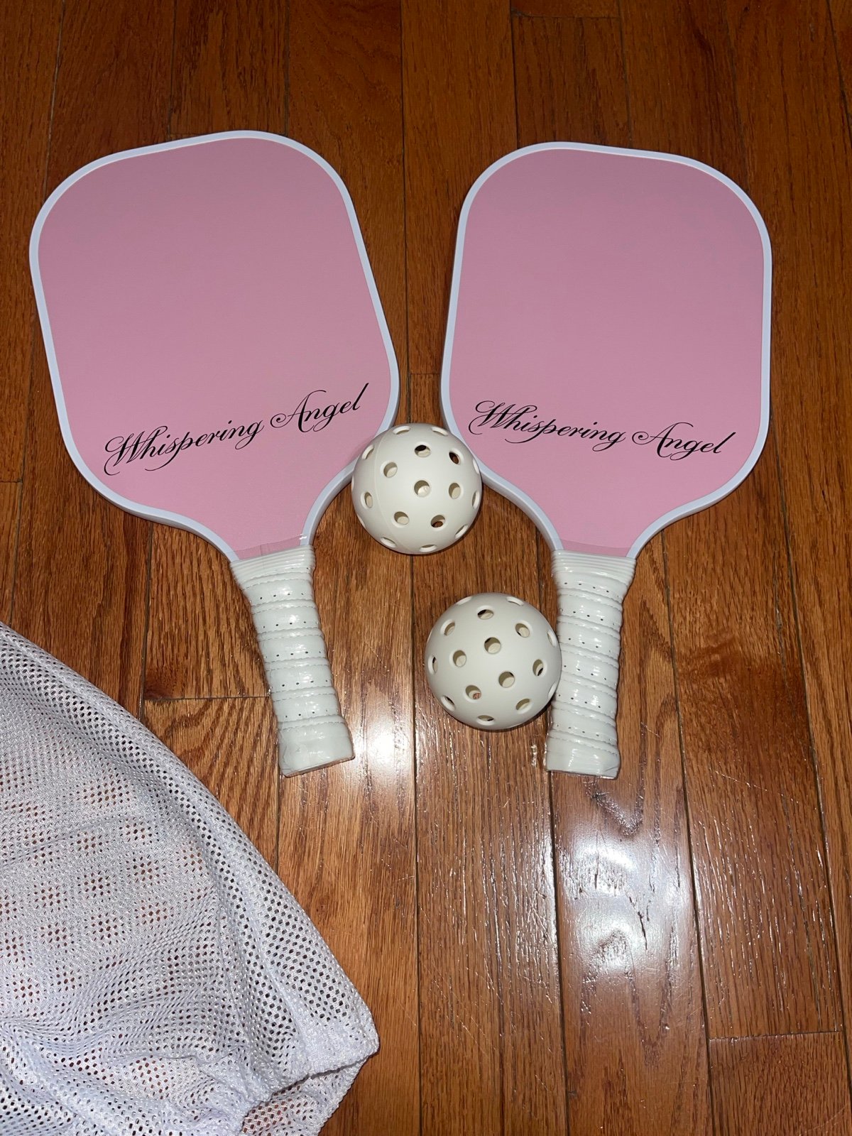Whispering angel pickelball set