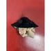 Vintage 1997 Signed Textile Lady With Hat Brooch Pin Statement Detailed Unique