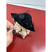 Vintage 1997 Signed Textile Lady With Hat Brooch Pin Statement Detailed Unique