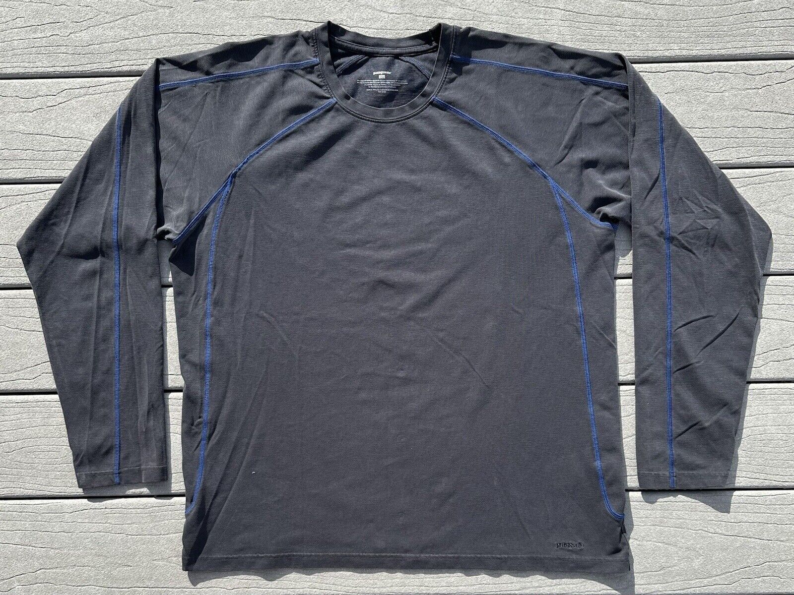 Patagonia Shirt Mens XL Long Sleeve Organic Cotton Base Layer Midweight T-Shirt