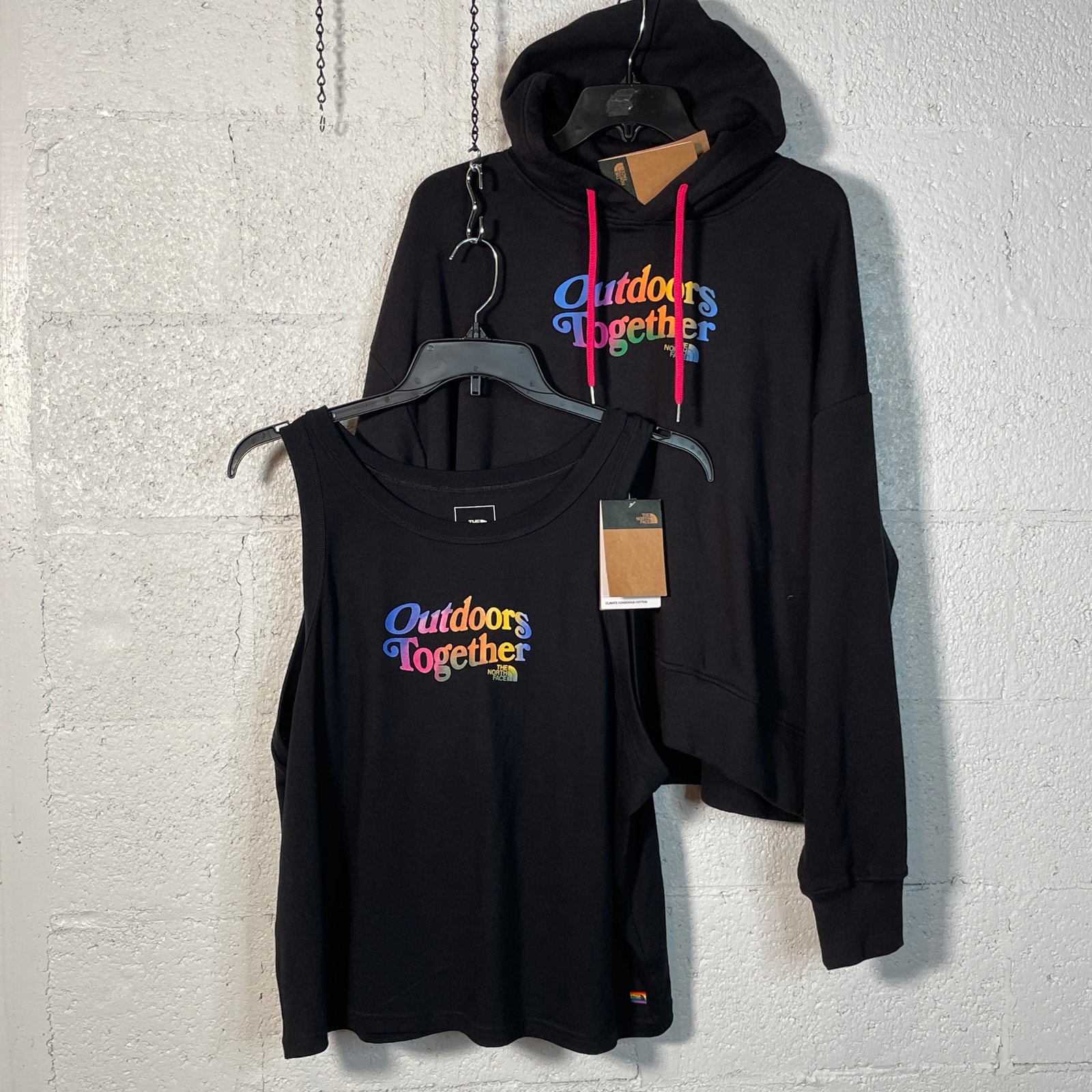 The North Face Pride Hoodie and Tank set TNF Black/Ombre Graphic XXL