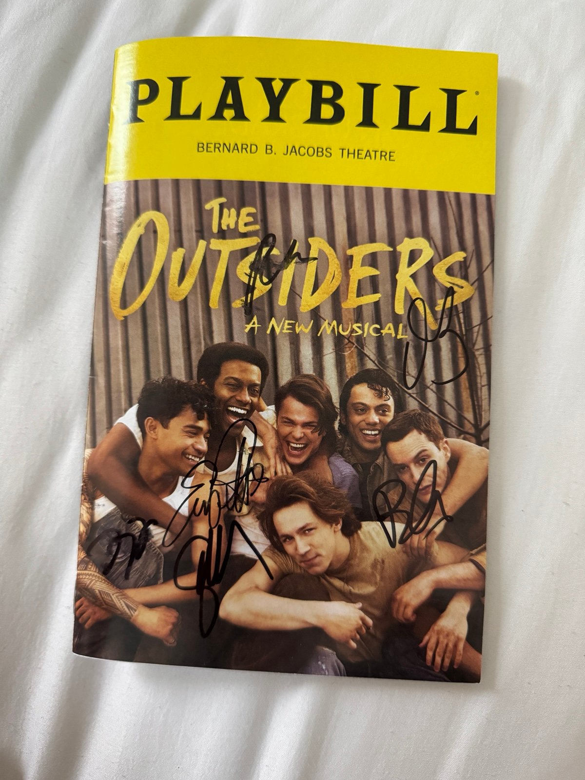 The Outsiders Musical Signed Broadway Playbill