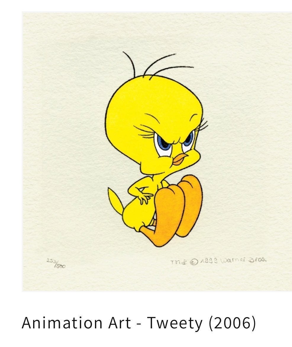 Looney Tunes Tweety Bird Patch Cartoon Warner Brothers WB Looney Tunes Tweety Bird Patch Cartoon Warner Brothers WB