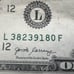 {{Error INK WELL CONTAMINATION }}1 note 2017A ((MISMATCHED)) Serial # COLOR