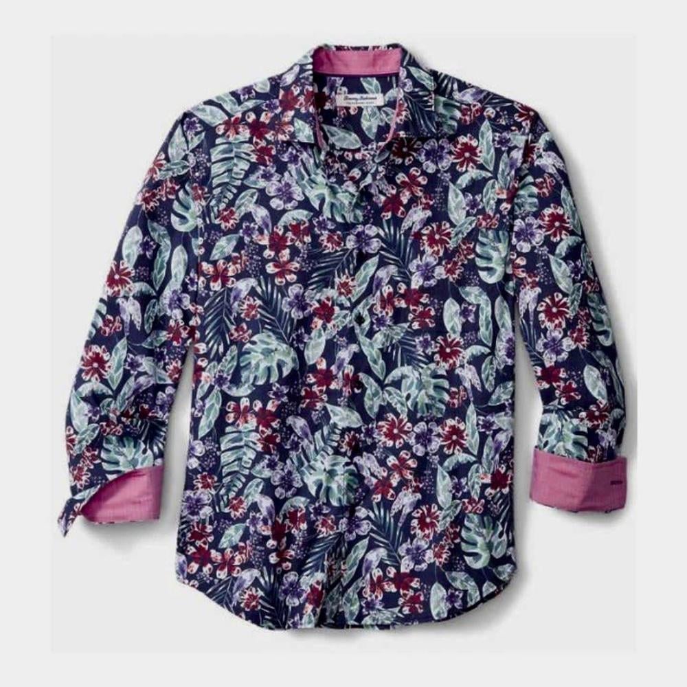 TOMMY BAHAMA Mens Button Up Shirt The Newport Coast Zanzibar-NWT- Size Medium
