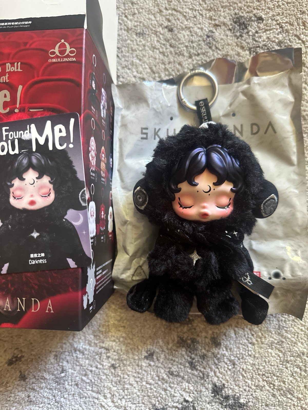 POP MART SKULLPANDA You Found Me! Series – Opened “Darkness” – 100% Authentic