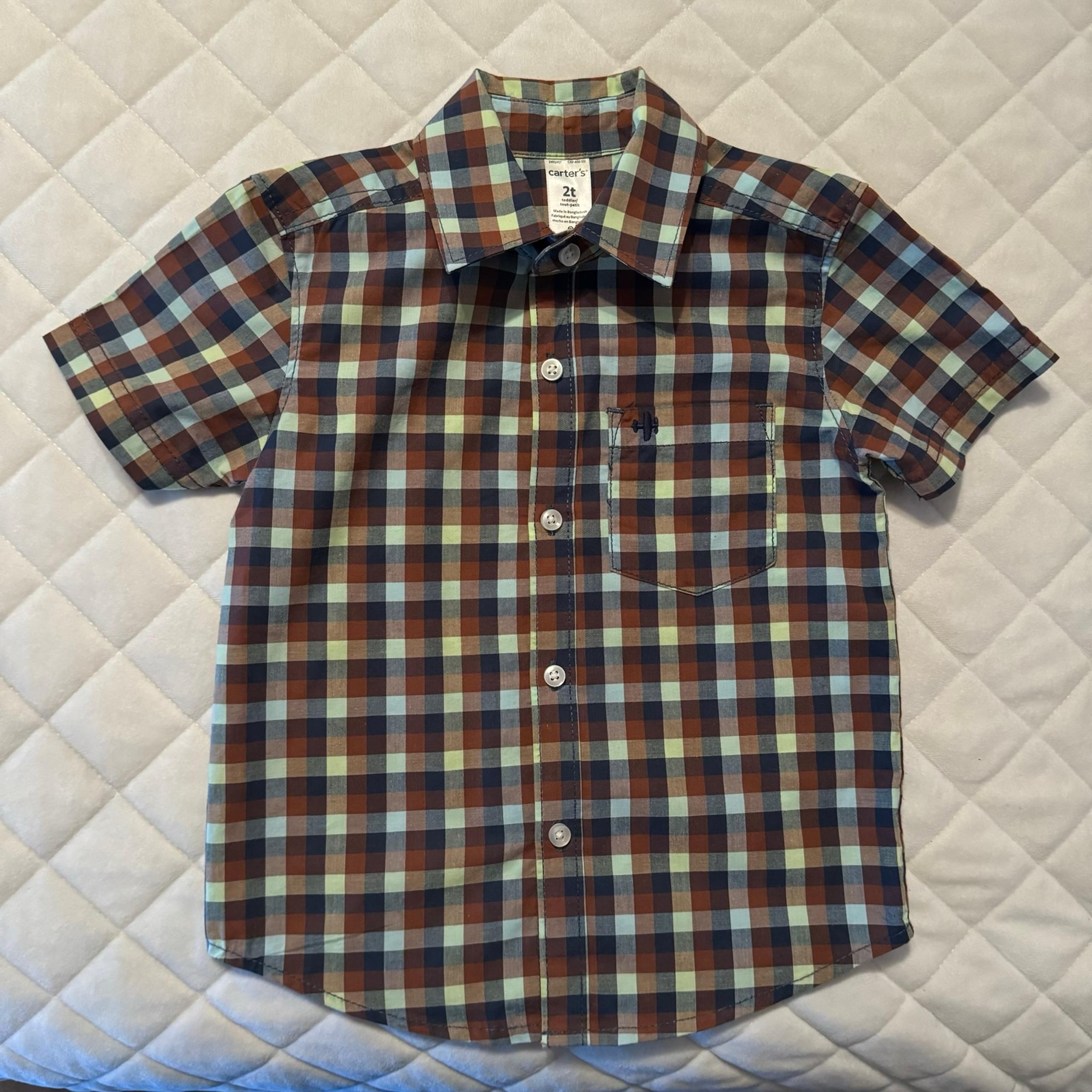 NWOT Carter’s Boys Plaid Shirt