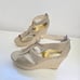 NWOT Michael Kors Damita Espadrille Wedge Platform Open Toe Shoes Size 10