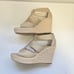NWOT Michael Kors Damita Espadrille Wedge Platform Open Toe Shoes Size 10