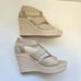 NWOT Michael Kors Damita Espadrille Wedge Platform Open Toe Shoes Size 10