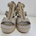 NWOT Michael Kors Damita Espadrille Wedge Platform Open Toe Shoes Size 10