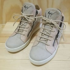 Giuseppe Zanotti Kriss Leather Hi Top Sneakers Size 7 1/2 38 EU - Preowned