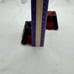 VTG amber/brown glass candlestick holders
