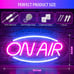 ON AIR Neon Sign - Bright LED ON AIR Sign Light for Recording, Streaming