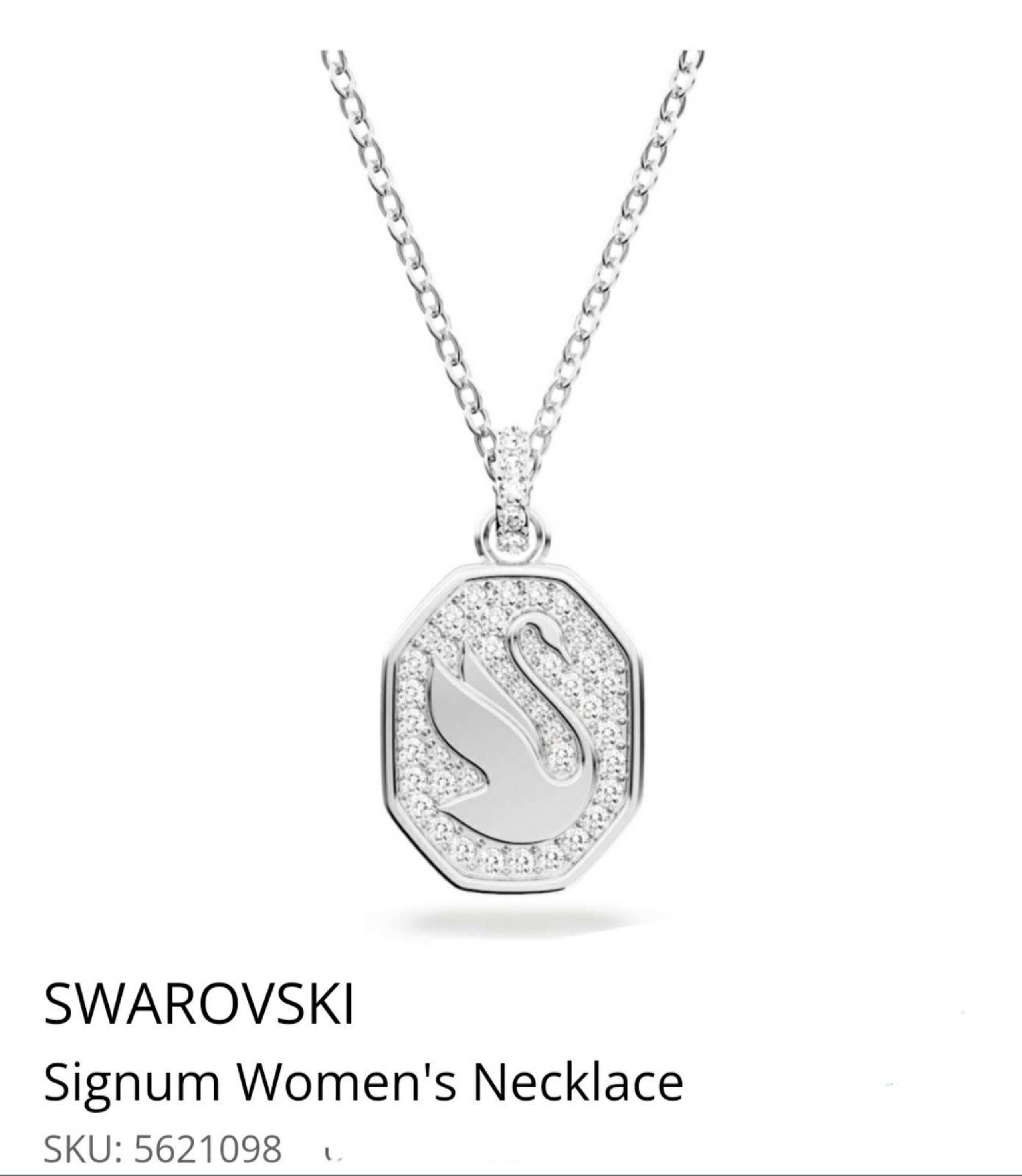 'NEW' Swarovski Crystal Iconic Swan Signum Pendant