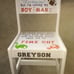 Personalized children's wooden Time out chair