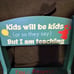 Personalized children's wooden Time out chair