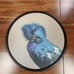 Quetzel on 8in Round Framed Wood Panel by The Mincing Mockingbird Matt Adrian