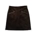 NWT LOFT Faux Suede Suedette Olive Green Mod Silver Mini Skirt 0 xs s 2