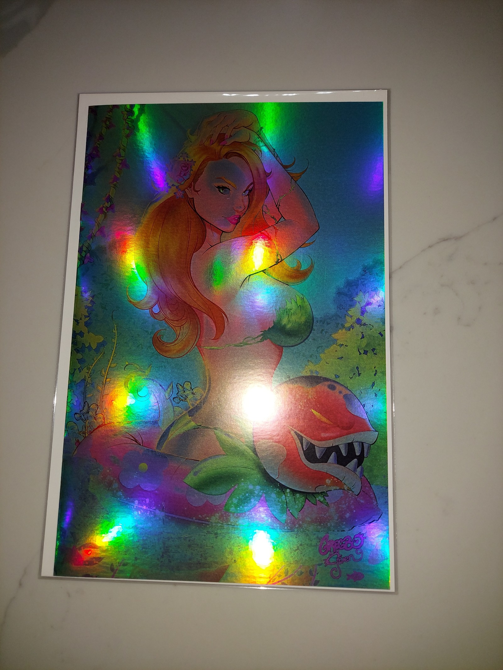 Poison Ivy Cosplay Holo-Foil 4/10 W/CoA By Gregbo Gwen