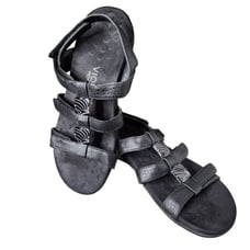 Women's Vionic Black Amber Sandals, Size 7, Arch Support, EUC