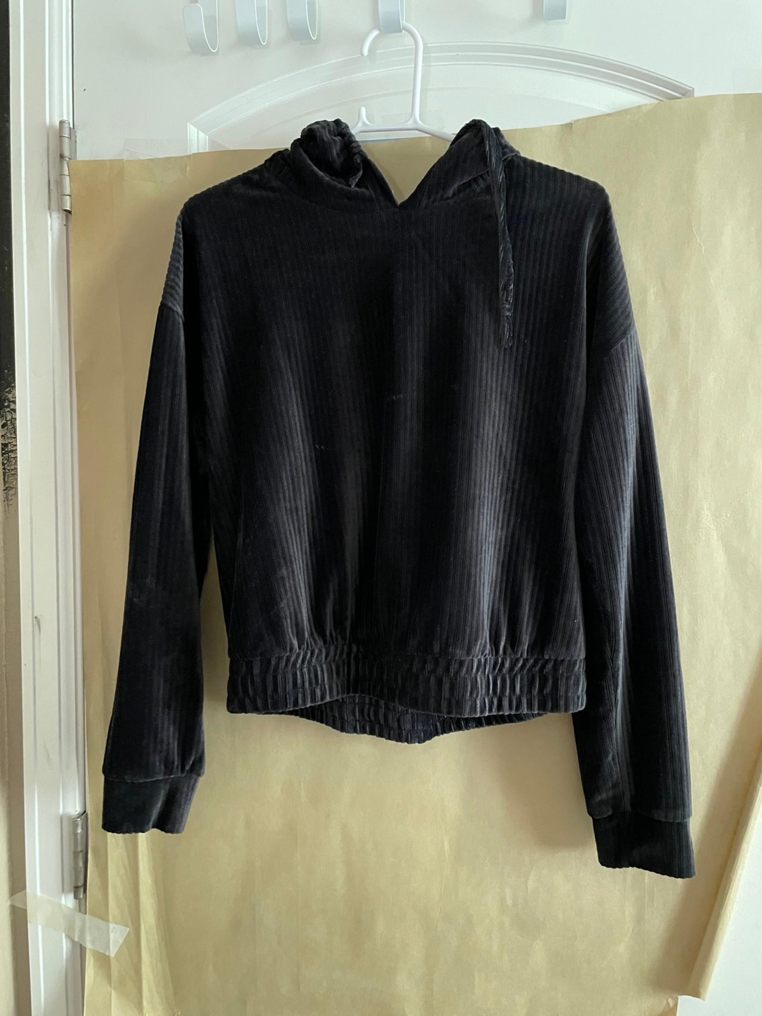 No Boundaries Charcoal Ribbed Hoodie
