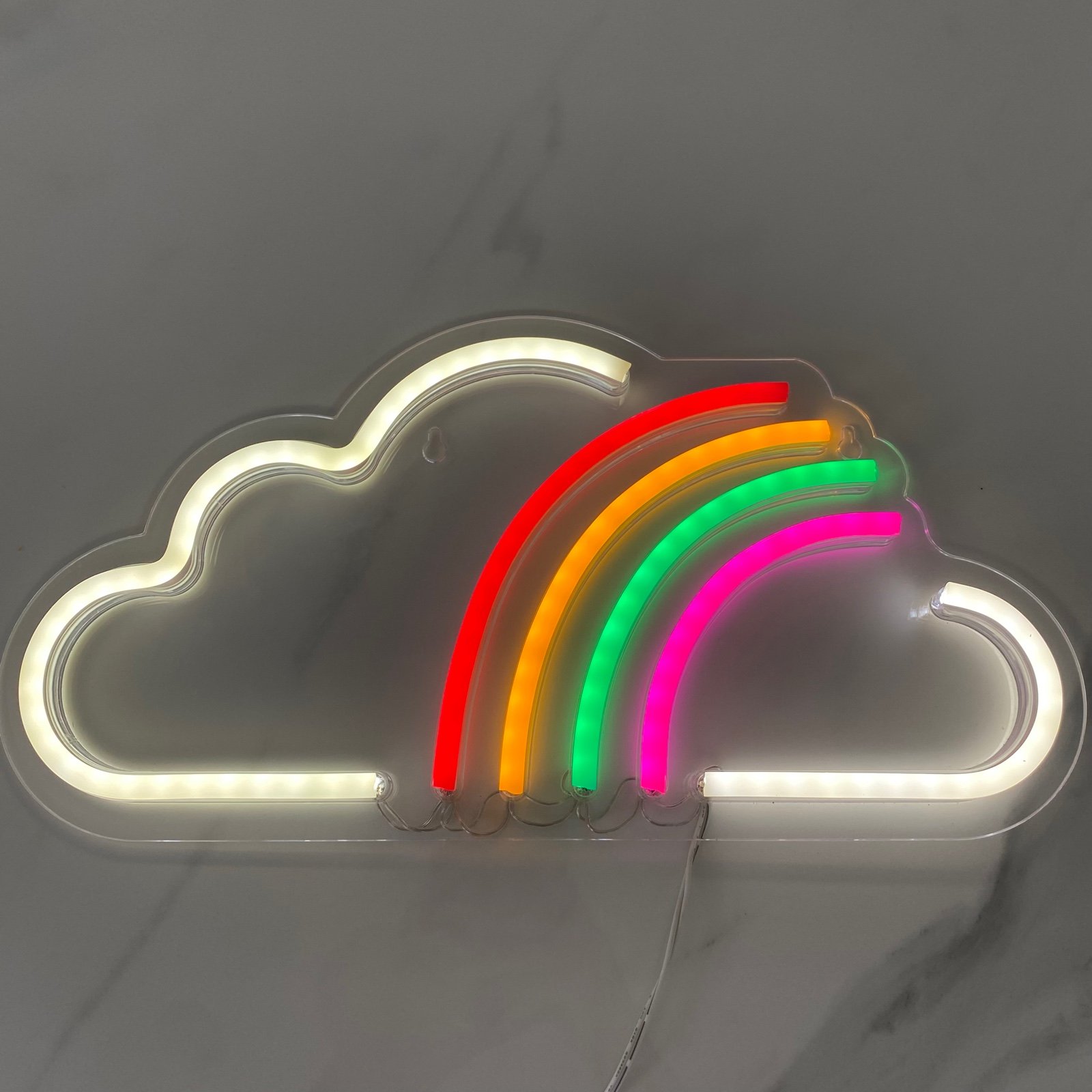 Cloud Rainbow Neon Sign LED Neon Light USB Plug