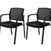 Mesh Stackable Ergonomic Office Guest Chairs (Set of 2)