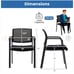Mesh Stackable Ergonomic Office Guest Chairs (Set of 2)