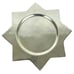 Star Shaped Serving Platter Plate 8 Point Shiny Silver Cast Aluminum