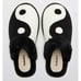 NIB Soludos Yin And Yang Slippers Black White size 6 ANTHROPOLOGIE
