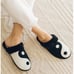 NIB Soludos Yin And Yang Slippers Black White size 6 ANTHROPOLOGIE