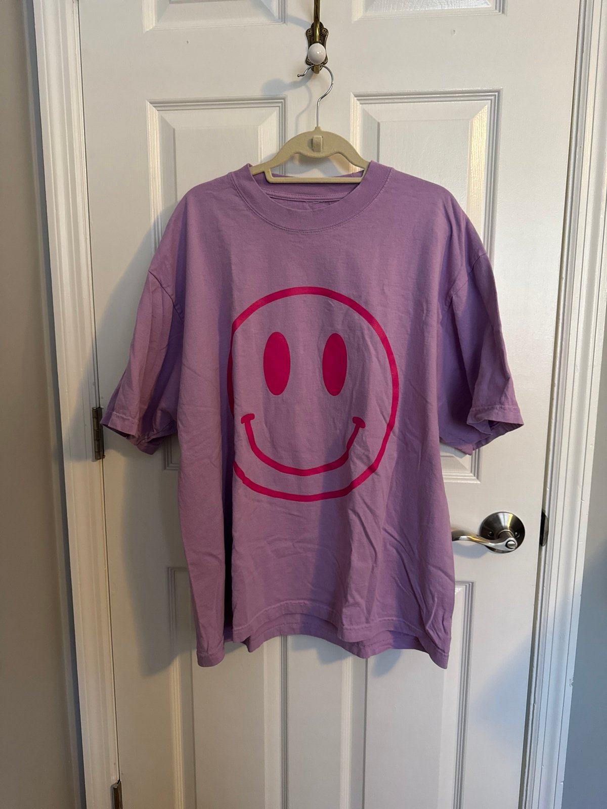 Dressed in Lala Purple Smiley Face The World Needs Your Magic