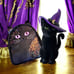 Bath and Body Works Halloween Cat Backpack Cosmetic Bag & Wallflower