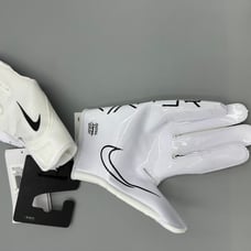 Nike Vapor Jet 7.0 White Black Football Receiver Gloves Youth Size Large