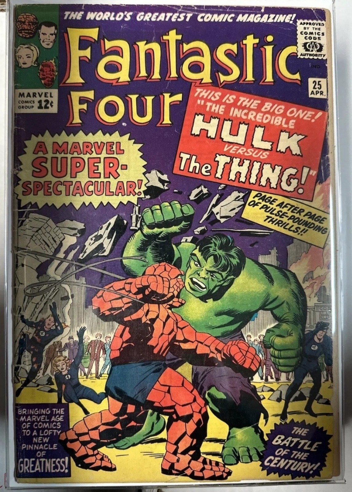 FANTASTIC FOUR#25-HULK VS THING