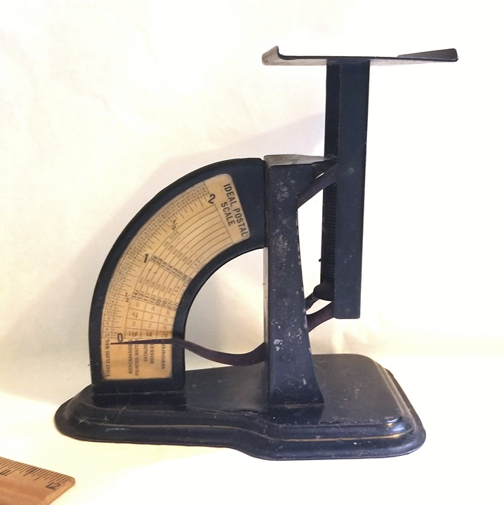 Antique Postage Scale 2 Lb. Ideal Vintage Scale