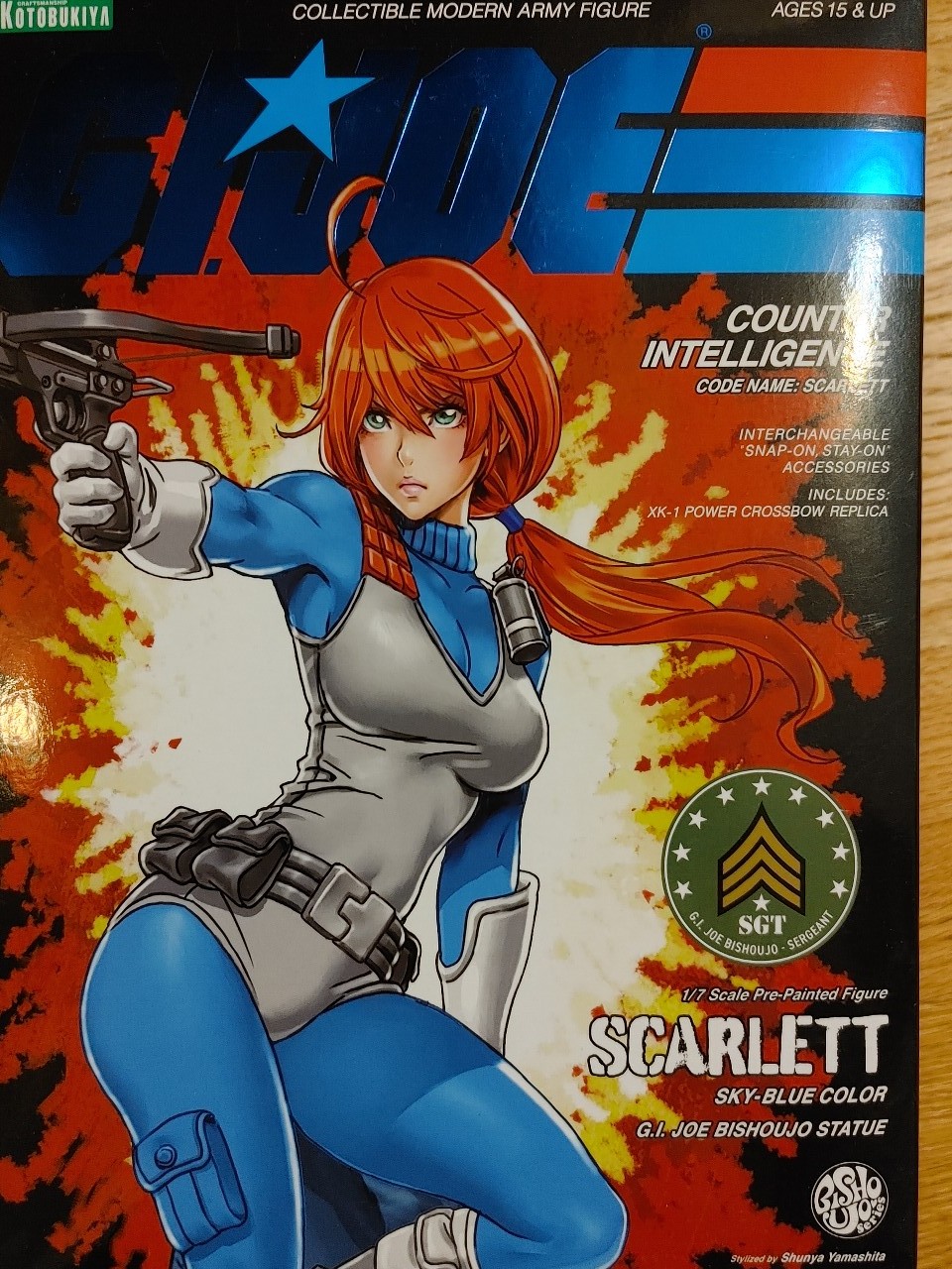 Kotobukiya G.I. Joe - Scarlett Sky Blue Limited Edition Version Bishoujo Statue