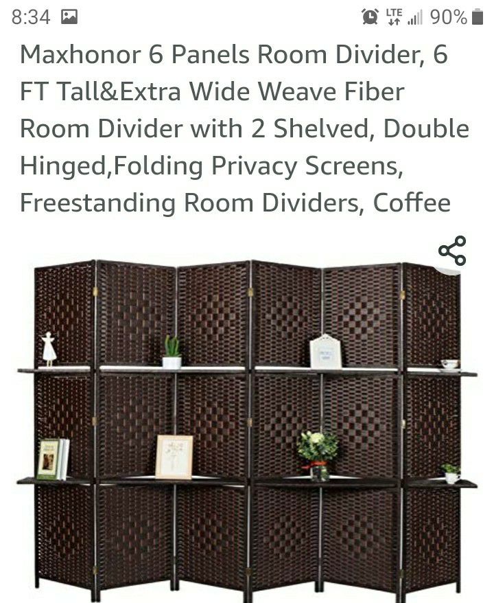 6 Panel Room Divider.