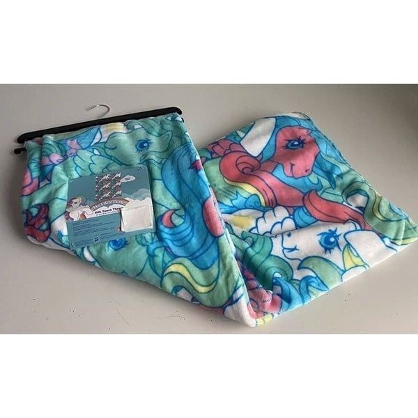 My Little Pony Soft Plush Throw Blanket 50 X 70” Silk Touch Rainbow NEW