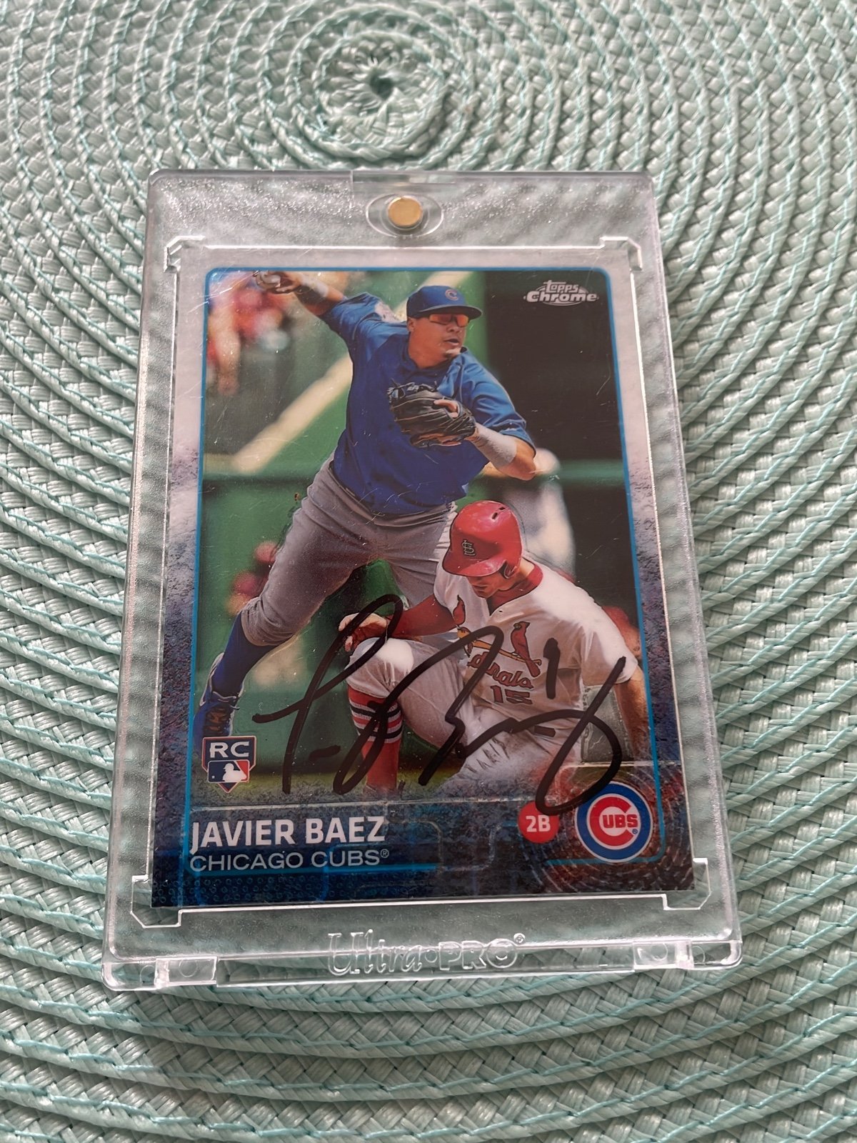 Javier baez topps chrome rookie autograph