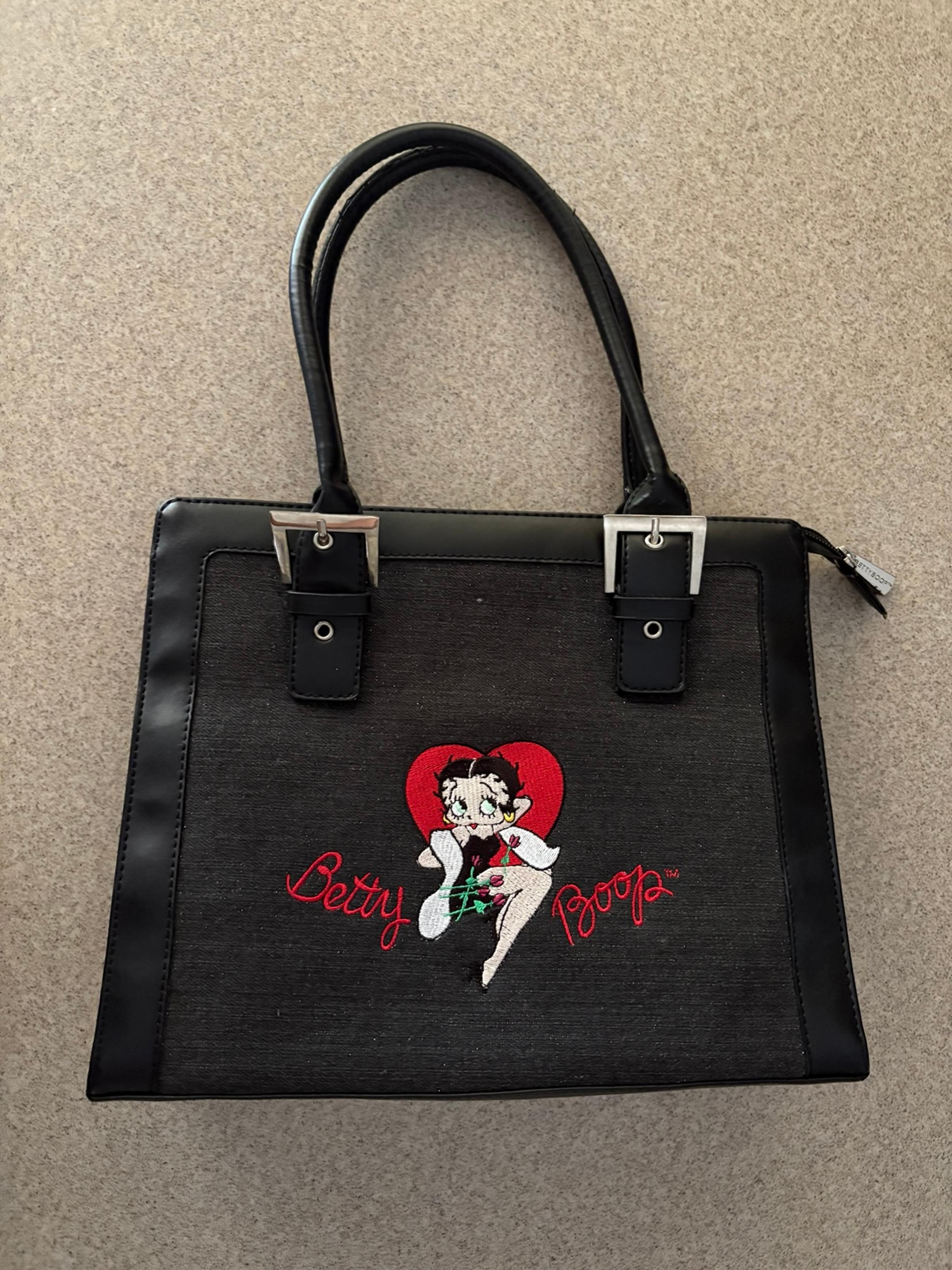 Vintage 2007 Embroidered Betty Boop Sparkle Purse