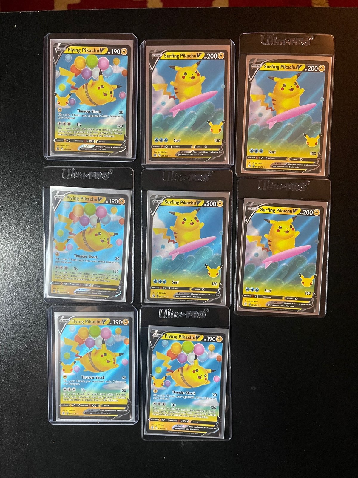 23 Pokémon pikachu fullart v and vmax card lot