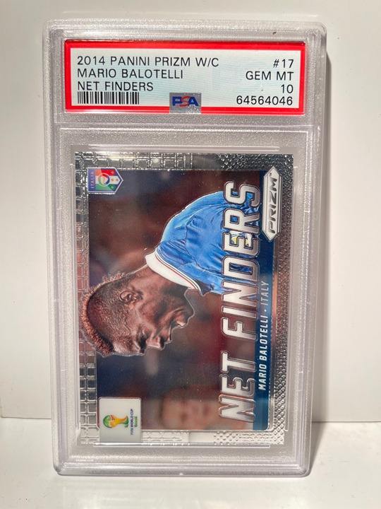 2014 Panini Prizm W/C #17 Mario Balotelli Net Finders PSA 10