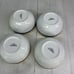 Rachael Ray LITTLE HOOT Autumn Stripe Owl Bands Porcelain Soup Cereal Bowl Set 4