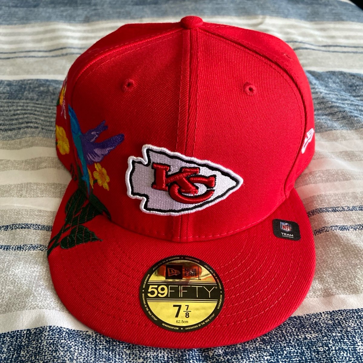 NEW ERA BLOOMING KANSAS CITY CHIEFS HAT Size 7 8/7