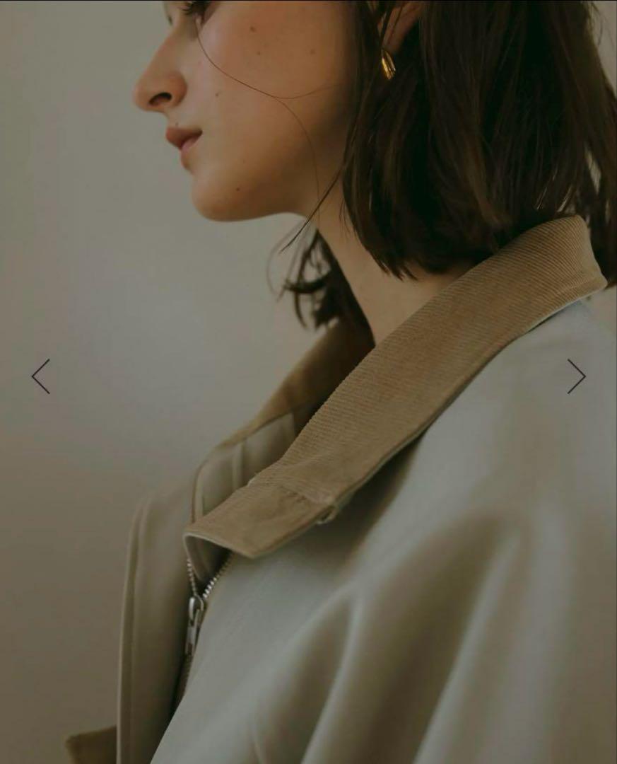 Rielle Riche Stand Collar Blouson (Beige)