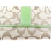 Coach Signature Khaki Kelly Green Trifold Wallet NWT F41525