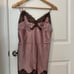 Gold Hawk Floral Lace Silk Cami Size M
